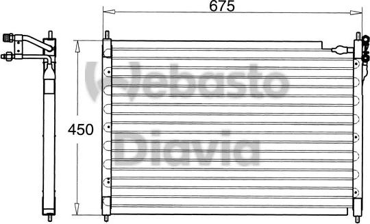 Webasto 82D0225084A - Condensateur, climatisation droxauto.com