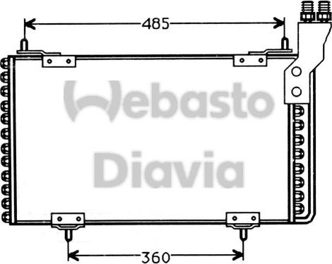 Webasto 82D0225158A - Condensateur, climatisation droxauto.com