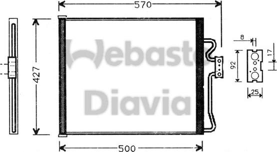 Webasto 82D0225187A - Condensateur, climatisation droxauto.com