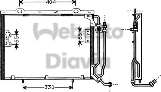 Webasto 82D0225327A - Condensateur, climatisation droxauto.com