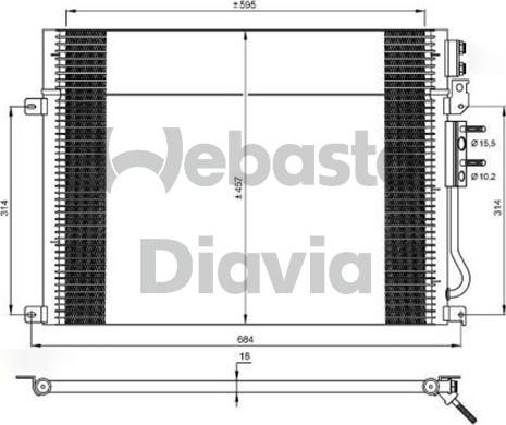 Webasto 82D0225709A - Condensateur, climatisation droxauto.com