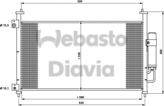 Webasto 82D0226240MA - Condensateur, climatisation droxauto.com