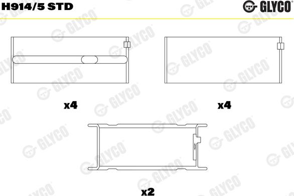 Wilmink Group WG1093156 - Kit de coussinet de vilebrequin droxauto.com