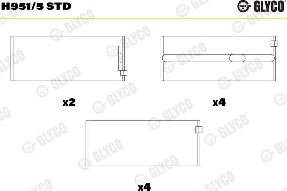 Wilmink Group WG1186499 - Kit de coussinet de vilebrequin droxauto.com