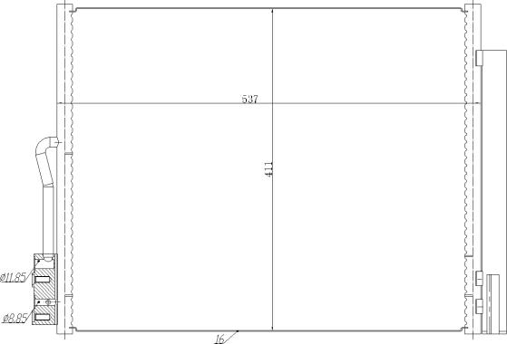 Wilmink Group WG2160734 - Condensateur, climatisation droxauto.com