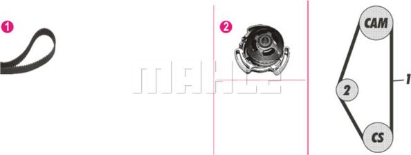 Wilmink Group WG2182145 - Pompe à eau + kit de courroie de distribution droxauto.com