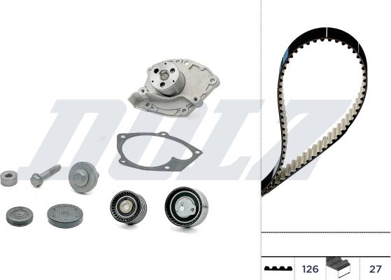 Wilmink Group WG2354996 - Pompe à eau + kit de courroie de distribution droxauto.com