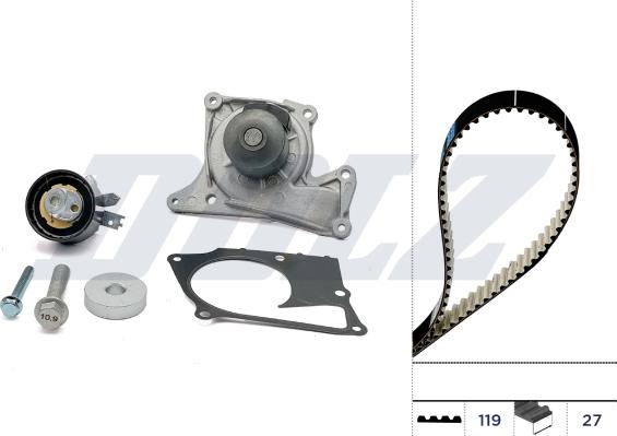 Wilmink Group WG2354992 - Pompe à eau + kit de courroie de distribution droxauto.com