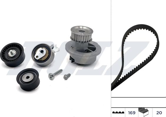 Wilmink Group WG2354955 - Pompe à eau + kit de courroie de distribution droxauto.com