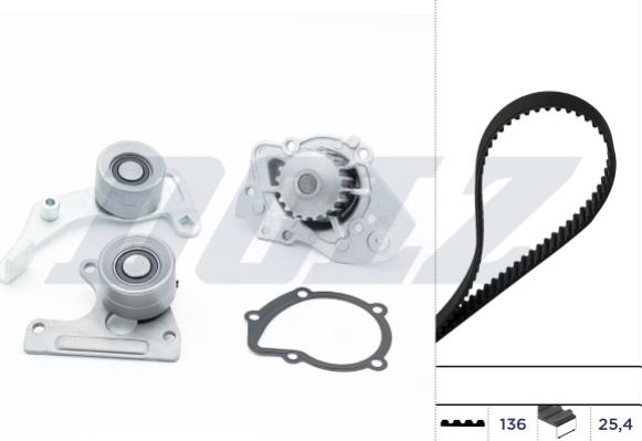 Wilmink Group WG2354909 - Pompe à eau + kit de courroie de distribution droxauto.com