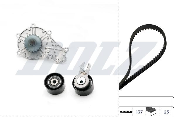 Wilmink Group WG2354914 - Pompe à eau + kit de courroie de distribution droxauto.com