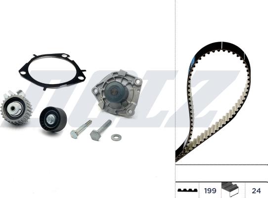 Wilmink Group WG2354981 - Pompe à eau + kit de courroie de distribution droxauto.com