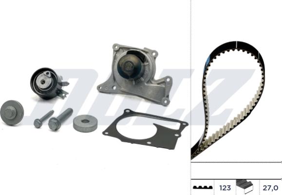 Wilmink Group WG2354982 - Pompe à eau + kit de courroie de distribution droxauto.com