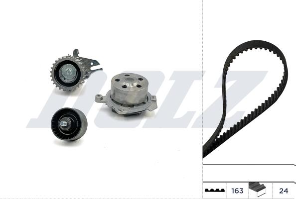 Wilmink Group WG2354974 - Pompe à eau + kit de courroie de distribution droxauto.com