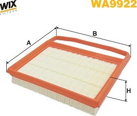 WIX Filters WA9922 - Filtre à air droxauto.com