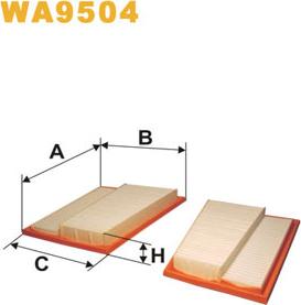 WIX Filters WA9504 - Filtre à air droxauto.com