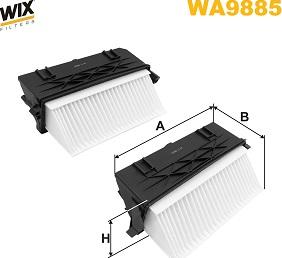 WIX Filters WA9885 - Filtre à air droxauto.com