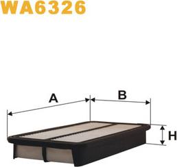 WIX Filters WA6326 - Filtre à air droxauto.com