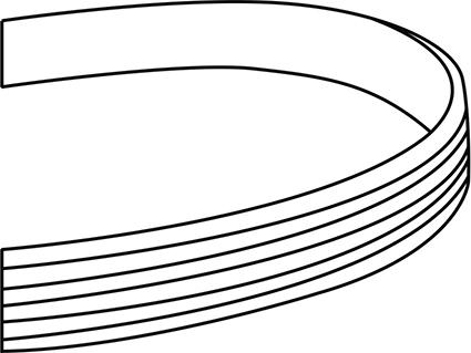 WXQP 310135 - Courroie trapézoïdale à nervures droxauto.com