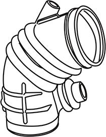 WXQP 210235 - Tuyau d'aspiration, alimentation d'air droxauto.com