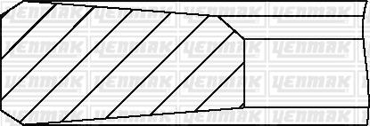 Yenmak 91-09548-000 - Jeu de segments de pistons droxauto.com