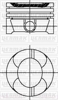 Yenmak 31-04598-000 - Piston droxauto.com