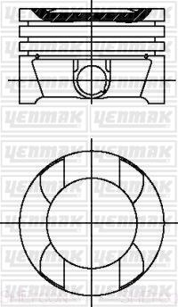 Yenmak 31-04597-000 - Piston droxauto.com