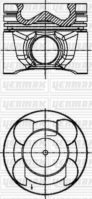 Yenmak 31-04581-000 - Piston droxauto.com