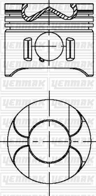 Yenmak 31-04696-000 - Piston droxauto.com