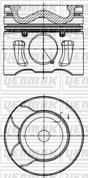 Yenmak 31-04194-000 - Piston droxauto.com