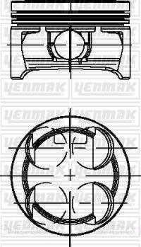 Yenmak 31-04196-000 - Piston droxauto.com