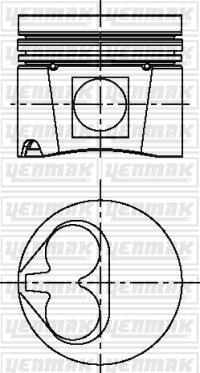 Yenmak 31-04114-000 - Piston droxauto.com