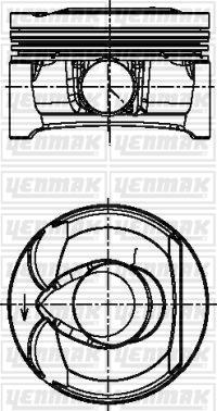 Yenmak 31-04129-000 - Piston droxauto.com