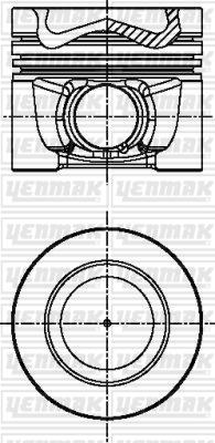 Yenmak 31-04341-000 - Piston droxauto.com