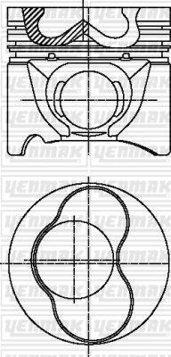 Yenmak 31-04302-000 - Piston droxauto.com