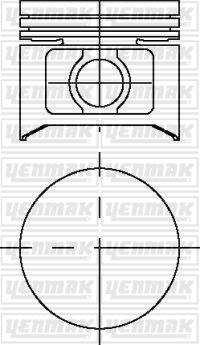 Yenmak 31-03423-000 - Piston droxauto.com