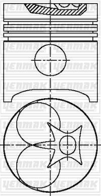 Yenmak 31-03630-000 - Piston droxauto.com