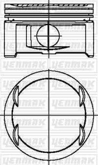 Yenmak 31-03797-000 - Piston droxauto.com