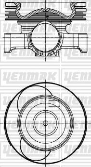 Yenmak 31-30007-000 - Piston droxauto.com