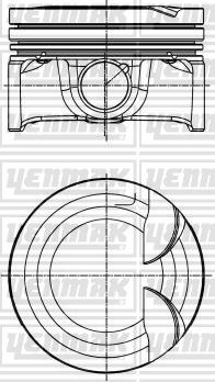 Yenmak 31-30013-000 - Piston droxauto.com