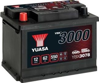 Yuasa YBX3078 - Batterie de démarrage droxauto.com