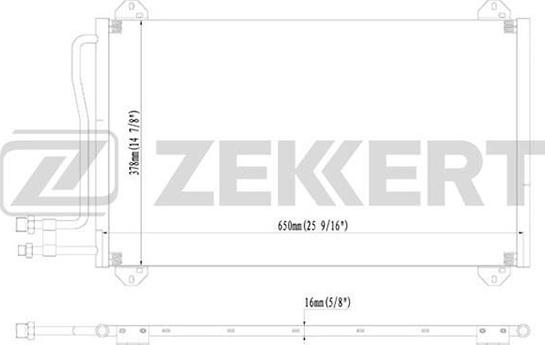 Zekkert MK-3087 - Condensateur, climatisation droxauto.com