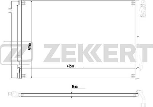 Zekkert MK-3184 - Condensateur, climatisation droxauto.com