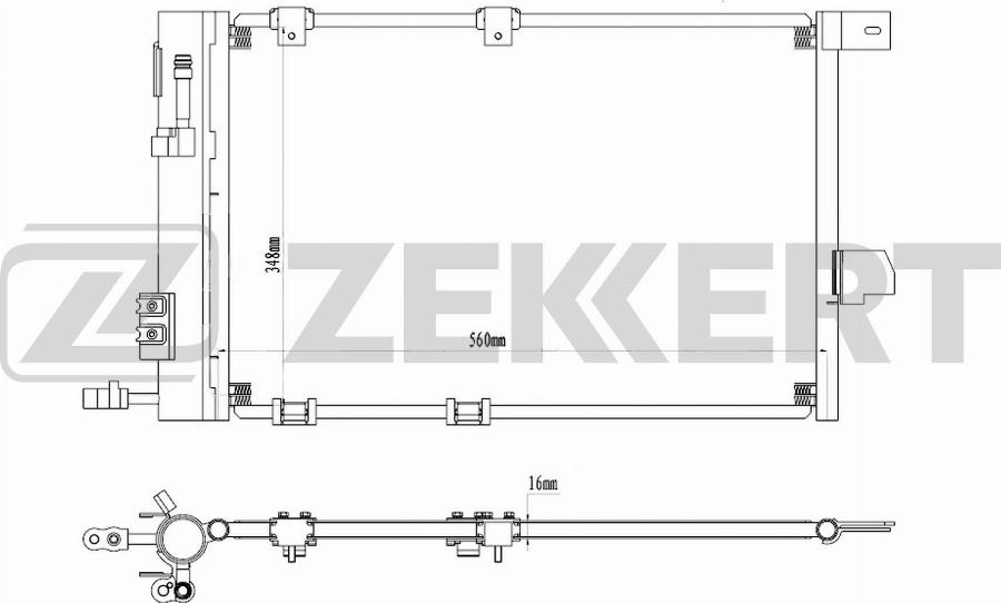 Zekkert MK-3205 - Condensateur, climatisation droxauto.com
