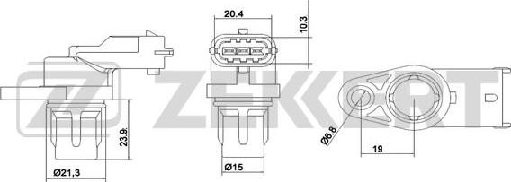 Zekkert SE-4012 - Capteur d'angle, vilebrequin droxauto.com