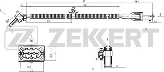 Zekkert SE-4088 - Capteur d'angle, vilebrequin droxauto.com
