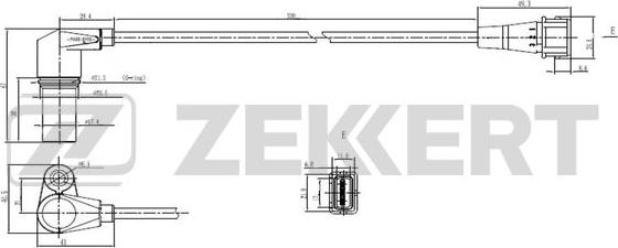 Zekkert SE-4035 - Capteur d'angle, vilebrequin droxauto.com