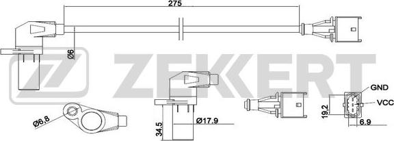 Zekkert SE-4024 - Capteur d'angle, vilebrequin droxauto.com