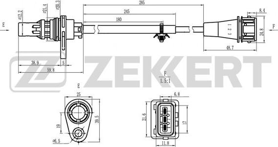 Zekkert SE-4075 - Capteur d'angle, vilebrequin droxauto.com