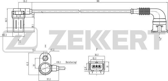 Zekkert SE-4117 - Capteur d'angle, vilebrequin droxauto.com